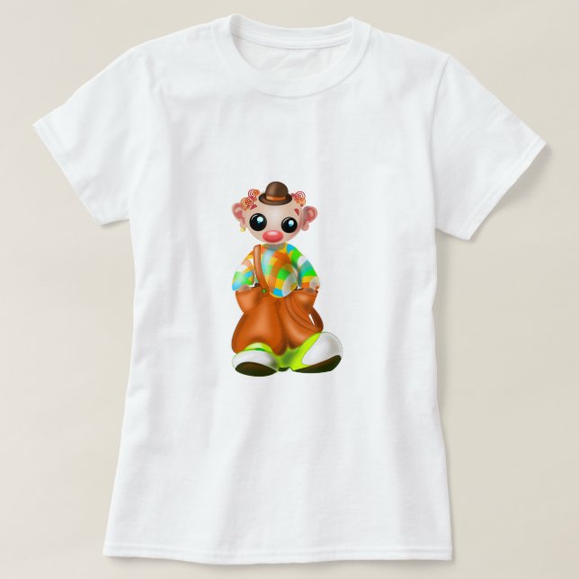 Camiseta Pequeno Palhaço Triste - (Frente do Design)