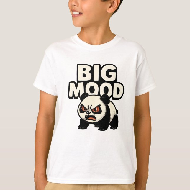 Camiseta Pequeno Panda, Grande Humor - Arte Engraçada (Frente)