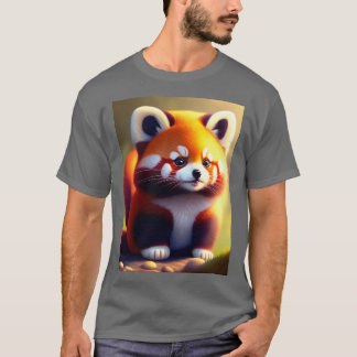Camiseta Pequeno Panda Vermelho