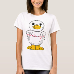Camiseta Pequeno Pato Branco em Pé Real Thunder_Cove