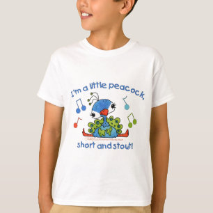 Camiseta Pequeno Peacock Curto e Stout