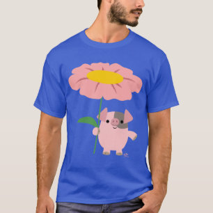 Camiseta Pequeno Porco De Cartoon Bonito Com T-shirt De Pre