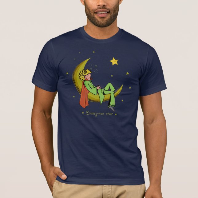 Camiseta pequeno príncipe, conte, féerique, fantastique, (Frente)