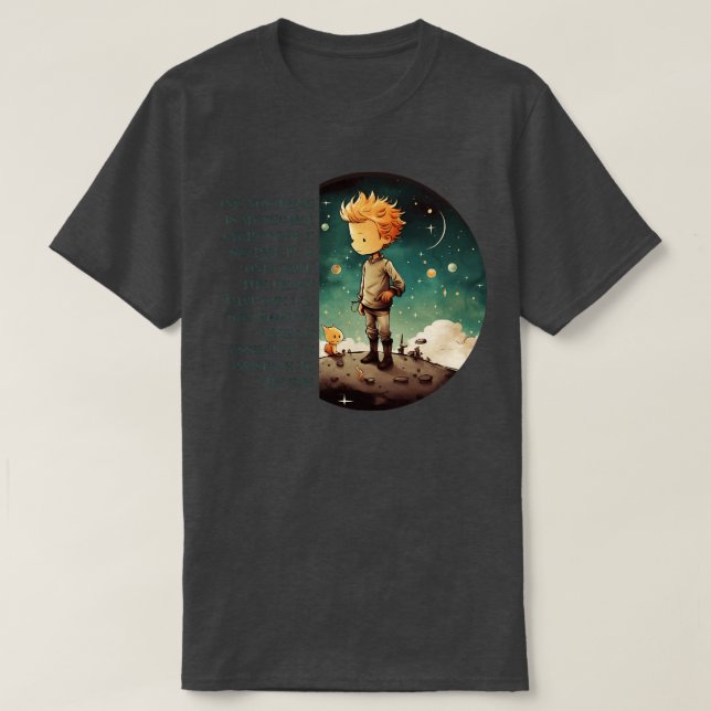 Camiseta Pequeno Príncipe Le Petit livros infantis Prince (Frente do Design)