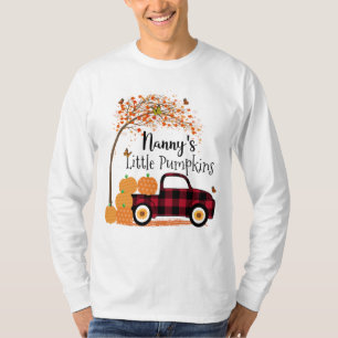 Camiseta Pequeno Pumpkins Red Truck outono
