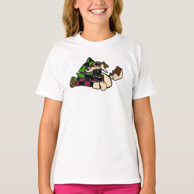 Camiseta Pequeno Puppy para o inverno (Frente)