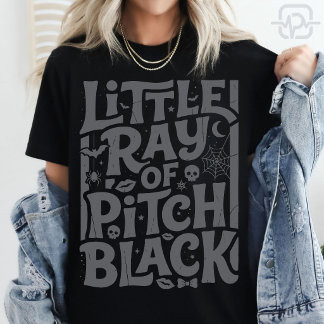 Camiseta Pequeno Raio De Humor Negro Pitch Black No Hallowe