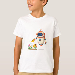 Camiseta Pequeno Robô Jardineiro