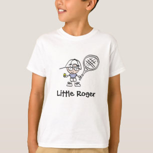 Camiseta Pequeno Roger Tênis Cartoon T shirt Para Rapazes