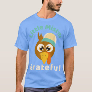 Camiseta Pequeno Senhor Grata, Ação de Graças, Turco Bas
