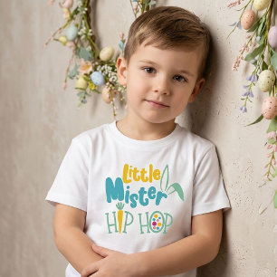Camiseta Pequeno Senhor Hip Hop Páscoa para Crianças