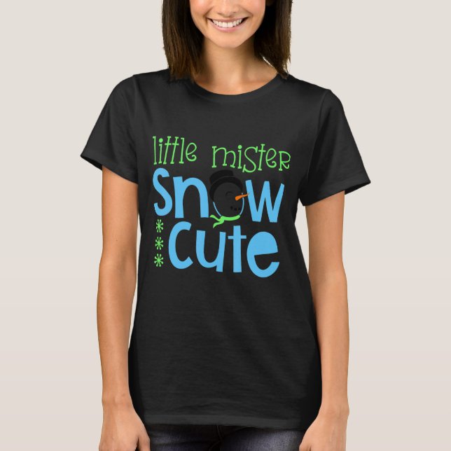 Camiseta Pequeno Senhor Neve (Frente)