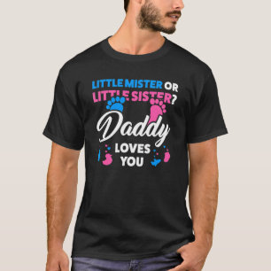 Camiseta Pequeno Senhor Ou Pequeno Festa De Gênero Irmã