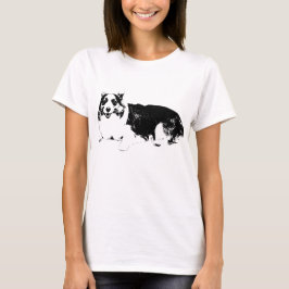 Camiseta Pequeno Sorriso Silencioso do Corgi