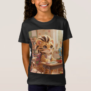Camiseta Pequeno Tigre, Grande Dia de Escola