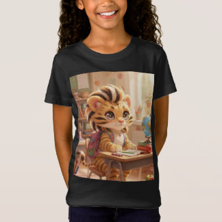 Camiseta Pequeno Tigre, Grande Dia de Escola
