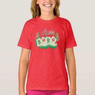 Camiseta Pequeno Vencedor de Mahjong Tiles Verdes