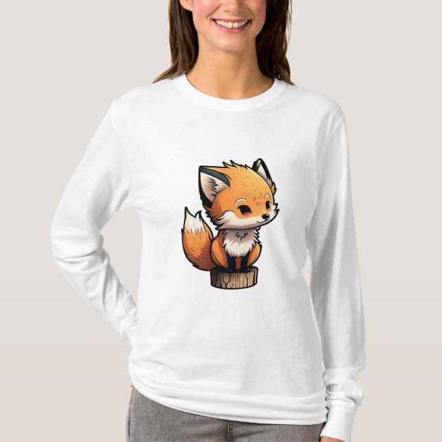Camiseta Pequeño y Tierno Zorro (Frente)