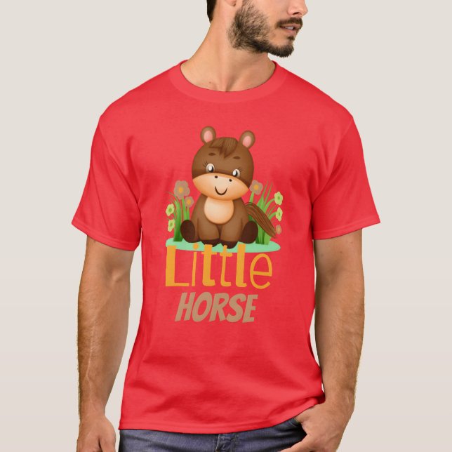 Camiseta Pequenos amigos de cavalo (Frente)