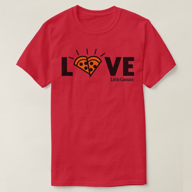 Camiseta Pequenos Césares - Pizza De Amor (Frente do Design)