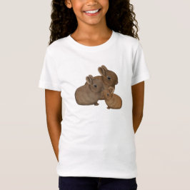 Camiseta Pequenos Coelhos Coelhinhos Fluffy