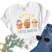 Pequenos Cupcakes de Aguarela de Cores Vibrantes