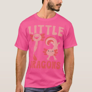 Camiseta Pequenos Dragões Engraçados Axolotls Tocando Salam