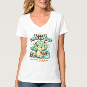 Camiseta Pequenos Levantadores de Dinossauros 8KG Braços