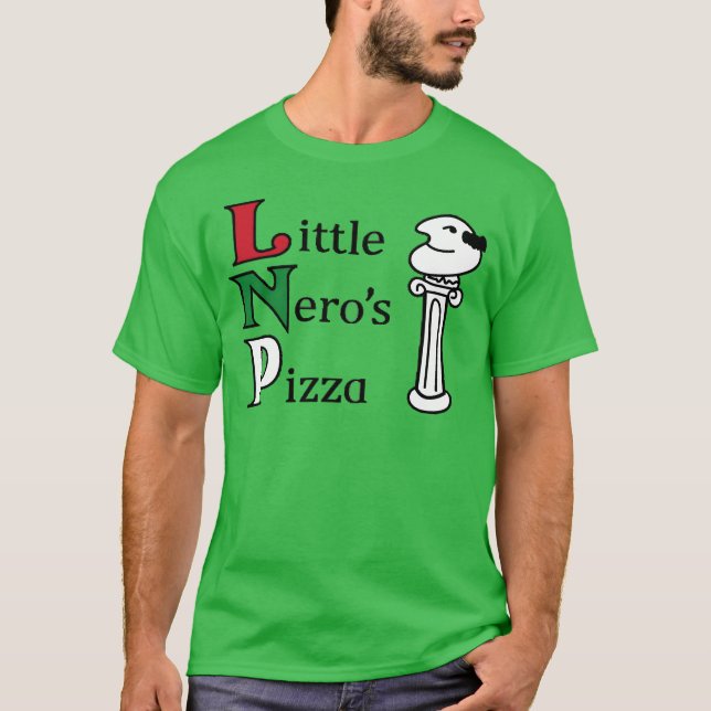 Camiseta Pequenos Neros Pizza Em Casa Sozinha (Frente)