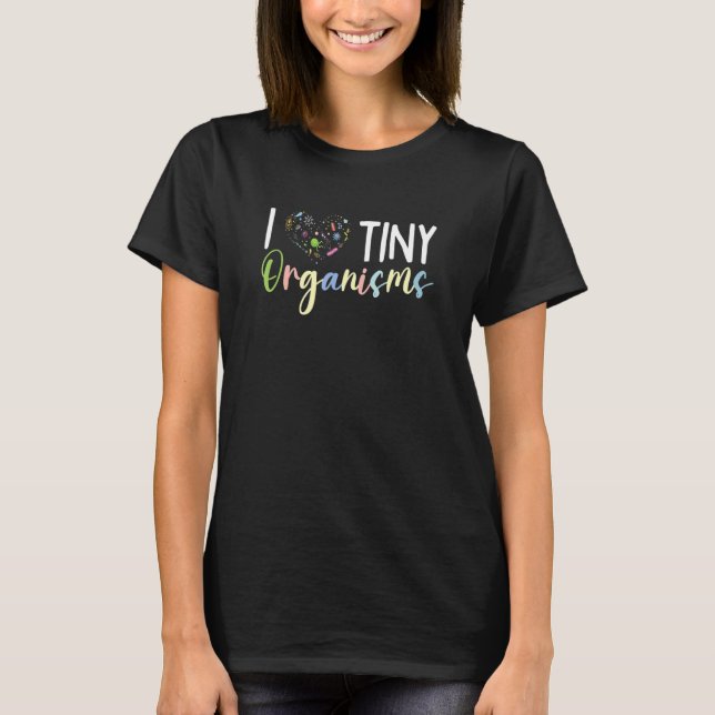 Camiseta Pequenos organismos Microbiologia Microbiologista  (Frente)