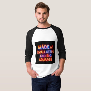 Camiseta Pequenos Passos, Grande Coragem – Progresso Inspir