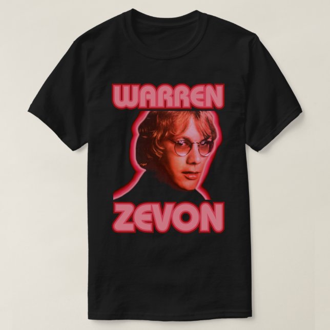 Camiseta Pequenos presentes Warren Art Zevon Idol Dão Pé Pa (Frente do Design)