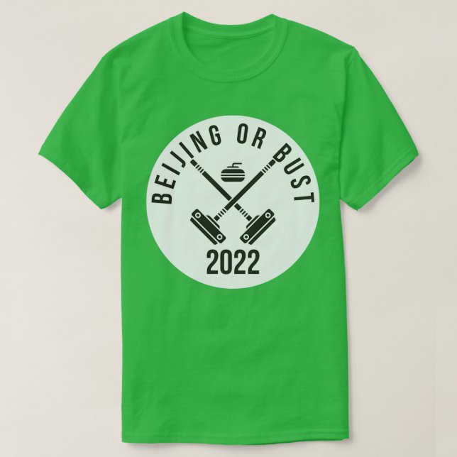 Camiseta Pequim ou Bust curling sticker (Frente do Design)