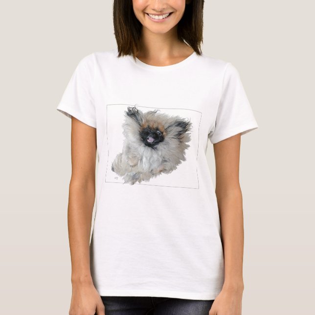 Camiseta Pequinês Voador Alegre (Frente)
