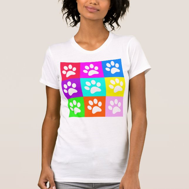 Camiseta "Per Paws" Pop Art T-Shirt (Frente)