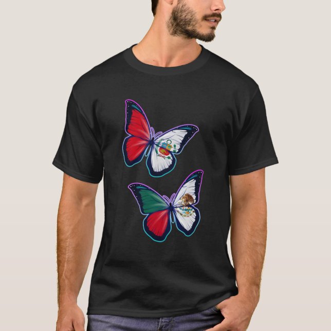 Camiseta Perãº e México - Borboleta das Raízes Agrícolas Ve (Frente)