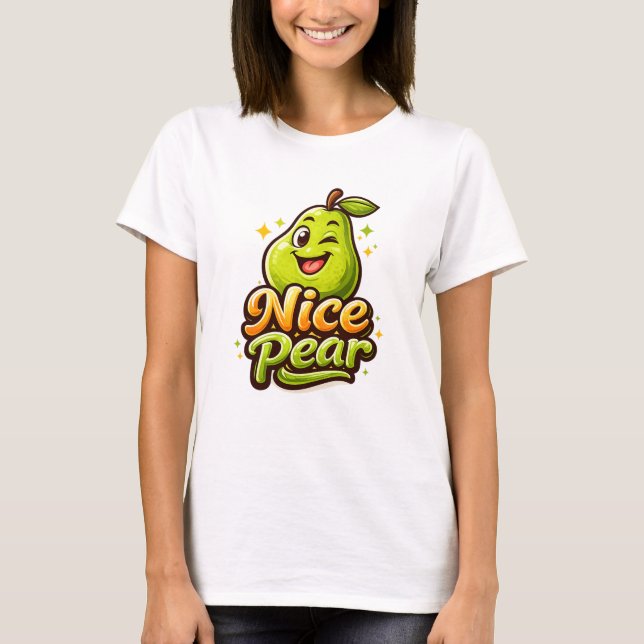 Camiseta Pera Boa - Sentindo-se Frutado - Amigos da Comida (Frente)