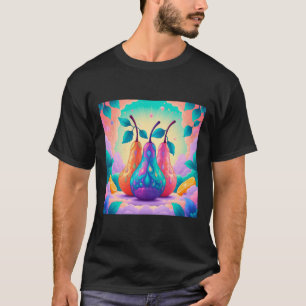 Camiseta pera colorida