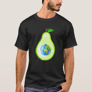 Camiseta Pera ou Abacate com o Mundo como Semente Seja Veg