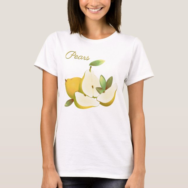 Camiseta Peras de Fruta tropical (Frente)
