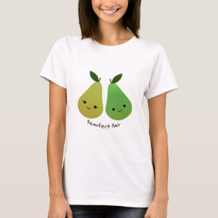 Camiseta Peras Pares Bonitas e Engraçadas