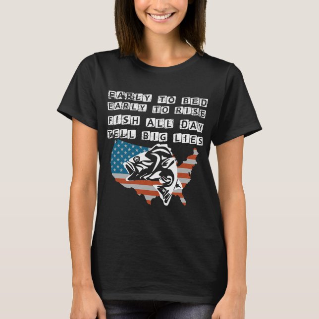 Camiseta Perca-de-cabeça-chata-do-Natal (Frente)