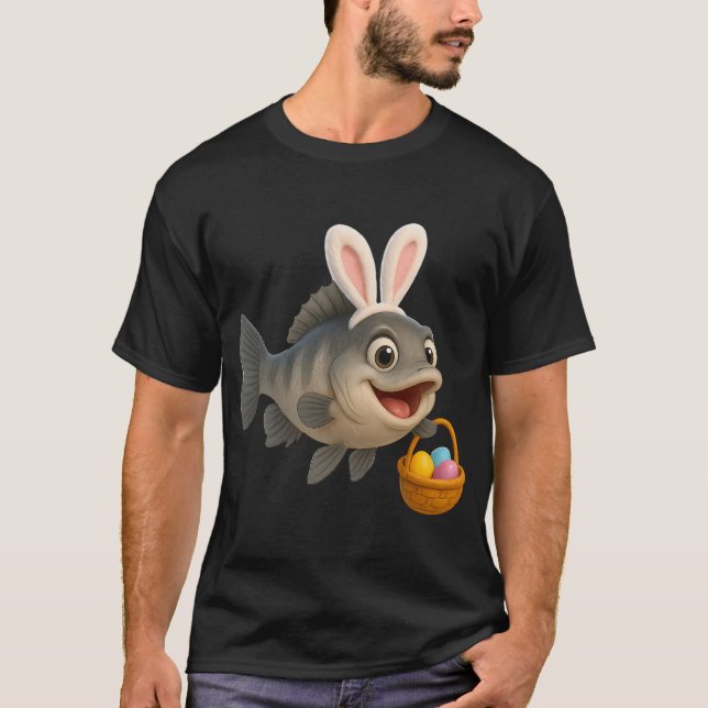 Camiseta Perca do Nilo de Páscoa (Frente)