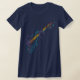 Camiseta Perca. Silhueta colorida de uma guitarra elétrica. (Laydown)