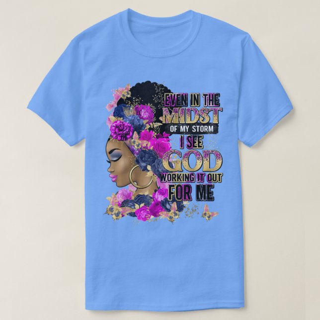 Camiseta Perceber Cancer Sobrevivente Eu sou o Storm Str (Frente do Design)