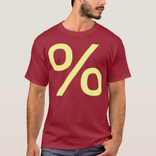 Camiseta Percentagem - Amarelo Pálido