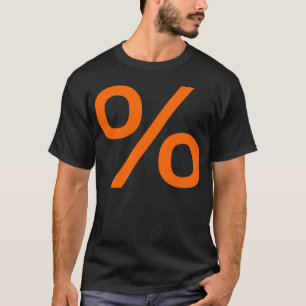 Camiseta Percentagem - Laranja