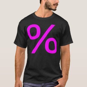 Camiseta Percentagem - Magenta