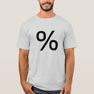 Camiseta Percentagem (Pequena) - Preto