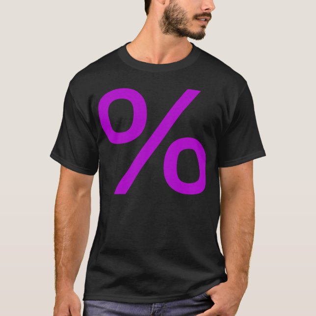 Camiseta Percentagem - Roxo (Frente)